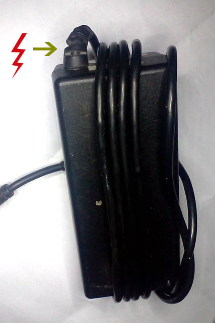 Menggulung kabel not OK